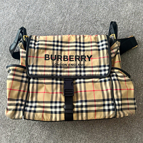 Burberry check messenger baby - check,