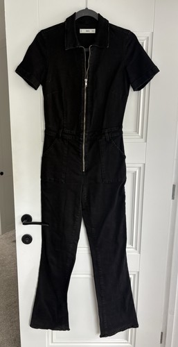 Black denim jumpsuit size - denim,