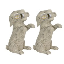 Set of 2 Natural Puppy Dog