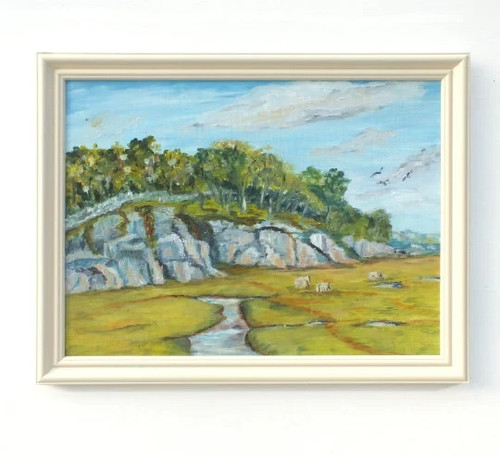 Vintage oil painting original - vintage,