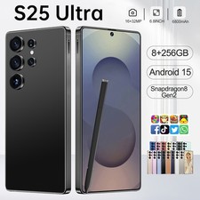 S25 Ultra 5G Unlocked Smartphone 8+256GB Android 15 Phone Dual SIM Mobile Phones