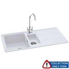Carron Phoenix Janus 1.5 Bowl Synthetic Arctic White Sink Grade Refurbished