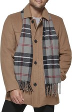 Dockers men's Weston Wool Blend Coat w/ Scarf BRAND NEW sealed! FREE SHIPPING!!
