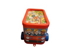 Vintage Early Learning Centre ELC Fire Engine Jigsaw Container (Empty) 1980s