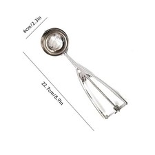 Ice Cream Scoop Scooper Mash Potato Cookie Dough Stainless Steel Spoons Portable