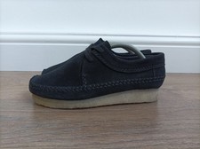 CLARKS ORIGINALS WEAVER WOMENS SUEDE SHOES UK 4.5 EU 37.5 BLACK CHARLES F. STEAD