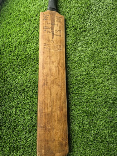 Cricket bat signed - bat, peter