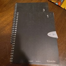 2 Livescribe Spiral Smart Ruled Notebooks 80 sheets Each Open Unused Number 1 &3
