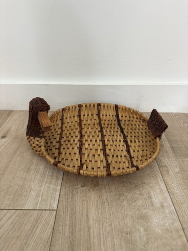 Vintage wicker duck - vintage,