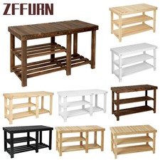 3 Tier Soild Wooden Shoe Rack