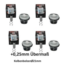 4x pistons +0.25mm oversize