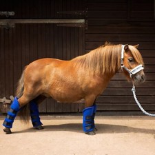 Set Of 4 Fleece Leg Wraps / Fleece Travel Boots / Miniature to Full Size