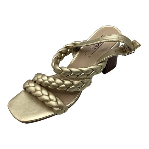 Womens gold faux leather - m&s,