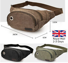 Quality Men Vintage Canvas Fanny Waist Bag Chest Pouch Travel Sport Festival