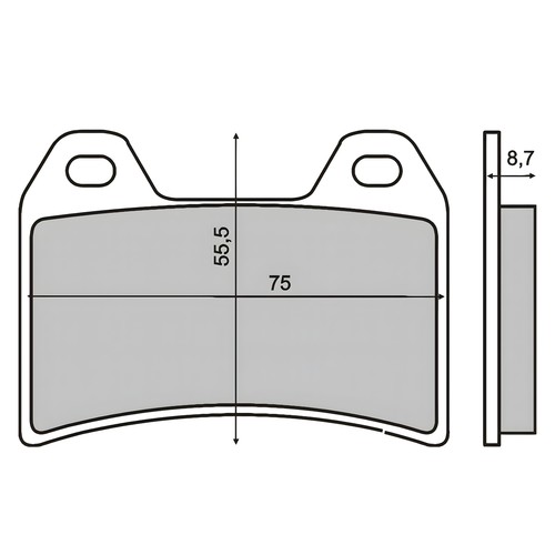 Front brake pads - pads, for