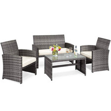 4 PCS Patio Furniture Set PE