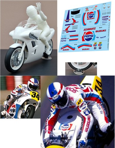 Pilot figure and decals - 1/12,