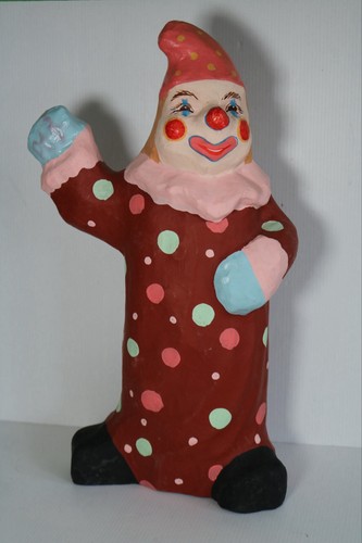 Vintage paper mache - paper, circus