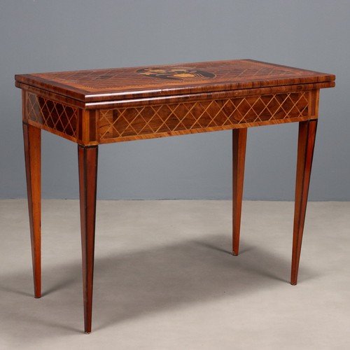 Antique game table various - antique,