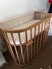 Babybay Bedside Co-sleeper Cot Crib - wooden