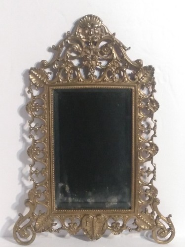 Old hanging brass frame - old,