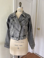 NWT Distressed Denim Moto
