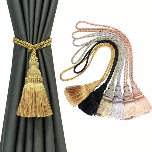 Pair tassel rope curtain - tassel,