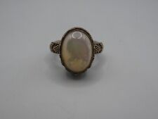 Attractive QVC 925 Sterling Silver Ring - Size T - Mother Of Pearl