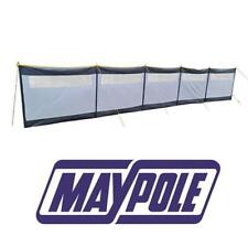 Maypole 5 Panel Windbreak Wind Break Steel Poled Camping Beach Motorhome Caravan