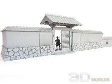 28mm Samurai Stone Walls 3d