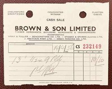 1956 Brown & Son, Timber