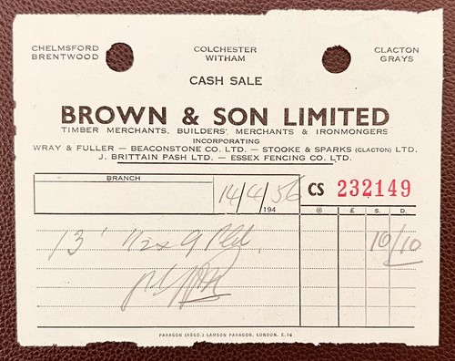 1956 brown son - son,, timber