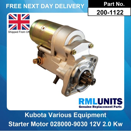 Starter motor for kubota - motor,