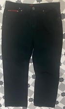 Mens DUKE Jeanswear Jeans Black 34S MARIO 100% Cotton