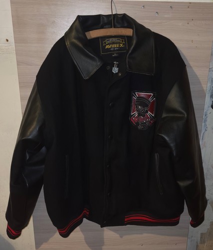 Avirex leather jacket road - leather,