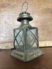 Vintage Brass & Glass Panel