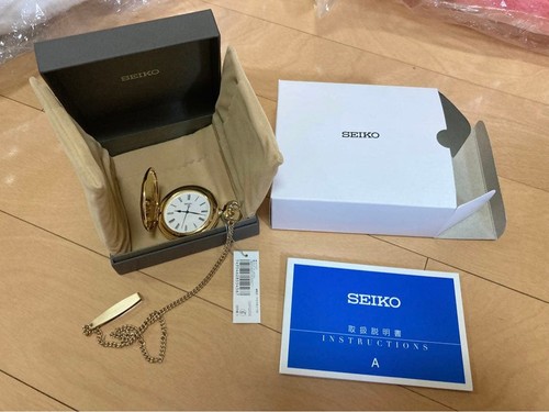 Seiko pocket watch retro gold - pocket,