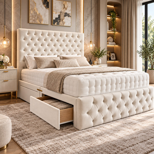 Divan bed chesterfield - bed, with