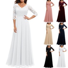 Women's Formal Lace Dress Long