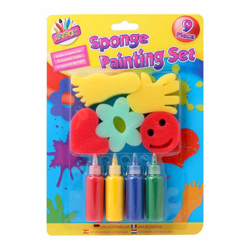 Piece sponge painting set - piece,