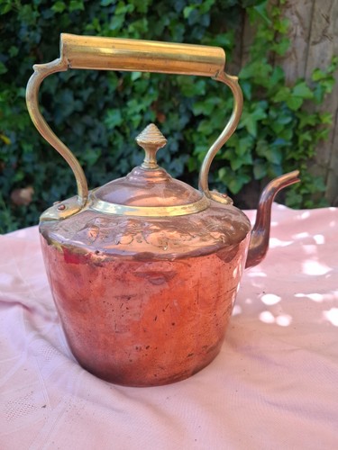 Vintage copper kettle - vintage, with