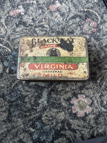 Vintage black cat cigarettes - black,