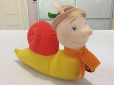 Vintage The Magic Roundabout BRIAN the SNAIL + tag 2004 Soft Toy Plush VGC