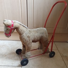 Vintage Tri-ang Push-Along Horse Made in England 