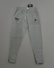 Official UFC Bottoms Reebok Jogger Fight Week Grey Unisex Work Out Gym