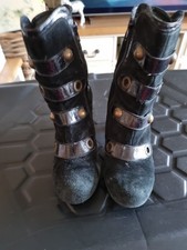 Boots Black Suede Red Or Dead