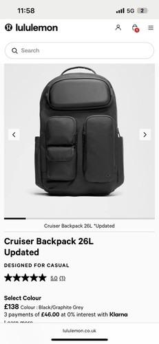 Lululemon cruiser backpack 26l - backpack,