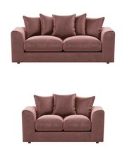 Green 3&2 Seater Plush Velvet