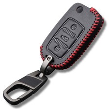 Leather Car Key Cover Case