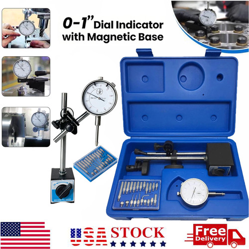 Dial indicator magnetic - indicator, w/